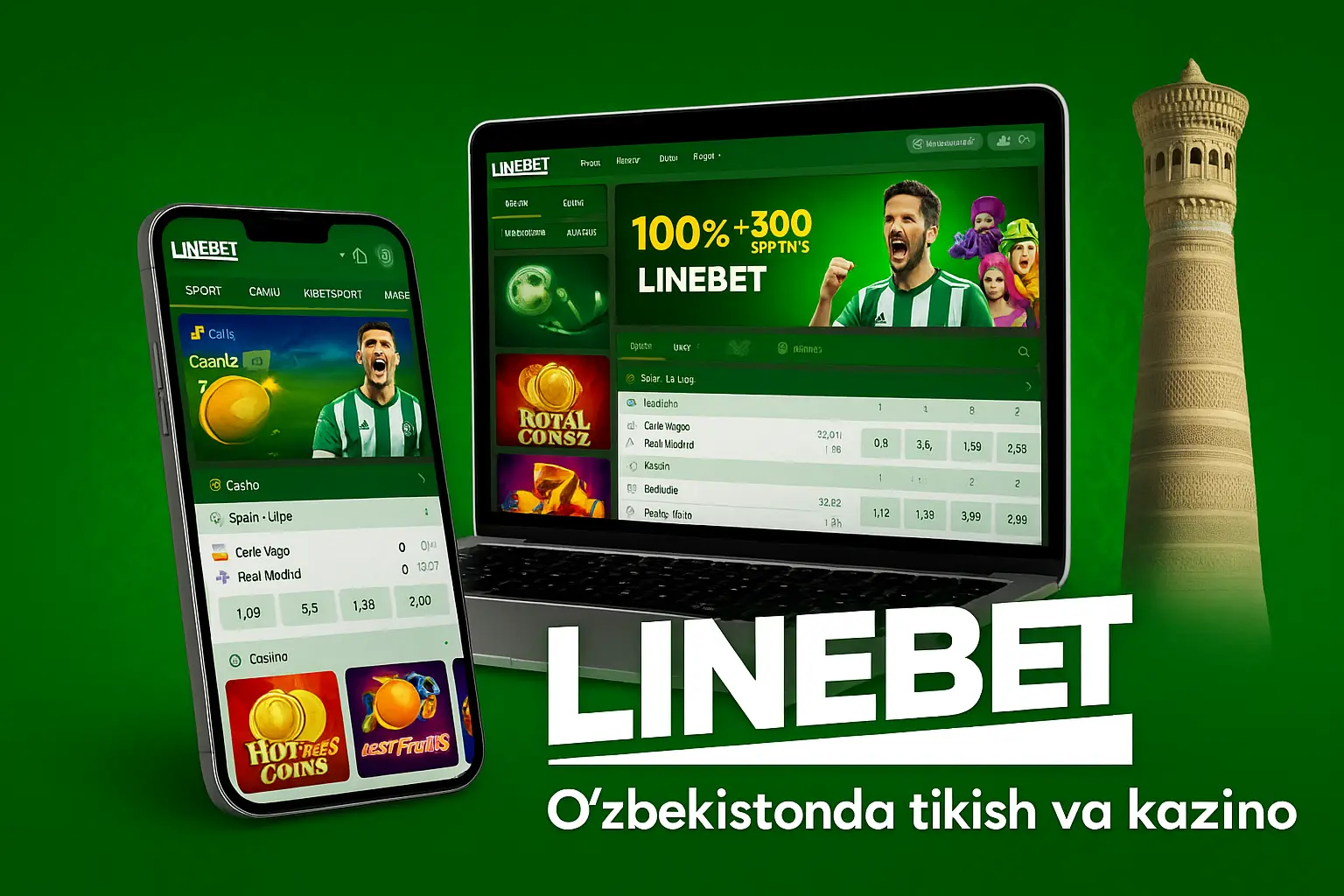 LineBet — O‘zbekistonda tikish va kazino xizmatlari